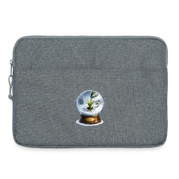 Le perce-neige souffle la boule à neige - Sacoche pour ordinateur portable 15 pouces - gris chiné - Devant