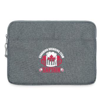 Canada Captain Beer Mug Maple Leaf Party Design - Laptoptasche 15" - Grau meliert - Vorne