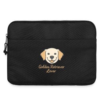 Art minimal de chien Golden Retriever Lover - Sacoche pour ordinateur portable 15 pouces - noir - Devant