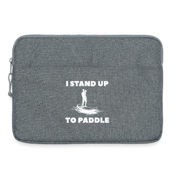 I Stand Up To Paddle SUP - Laptoptasche 15" - Grau meliert - Vorne