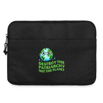 Destroy The Patriarchy Not The Planet Ecofeminist - Laptop bag 15" - black - Front