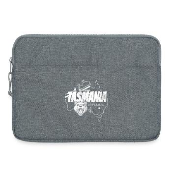 Tasmania in Australia Retro Map and Banner - Laptop bag 15" - heather grey - Front