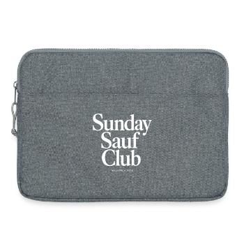 Malle 2026 Club Sauf du dimanche 2026 - Sacoche pour ordinateur portable 15 pouces - gris chiné - Devant