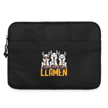 Lamas Food Ramen Nouilles Kawaii - Sacoche pour ordinateur portable 15 pouces - noir - Devant