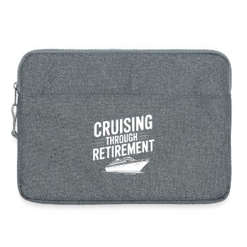 Croisière jusqu’à la retraite - Sacoche pour ordinateur portable 15 pouces - gris chiné - Devant