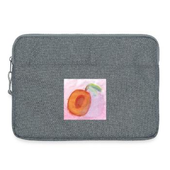Pfirsisch_Wasserfarben - Sacoche pour ordinateur portable 15 pouces - gris chiné - Devant