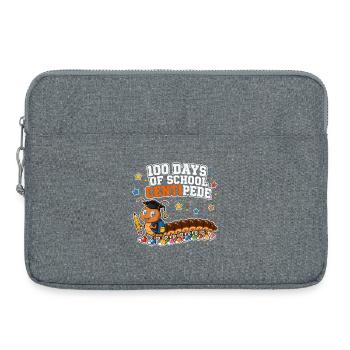 100 Days School Centipede 100 Legs Kids - Laptop bag 15" - heather grey - Front