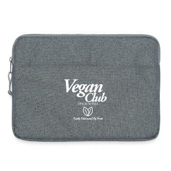 Vegan CLub Official Member - Laptoptasche 15" - Grau meliert - Vorne