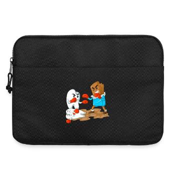 Cadeau drôle pour dentiste Chocolate Vs Tooth Boxing - Sacoche pour ordinateur portable 15 pouces - noir - Devant