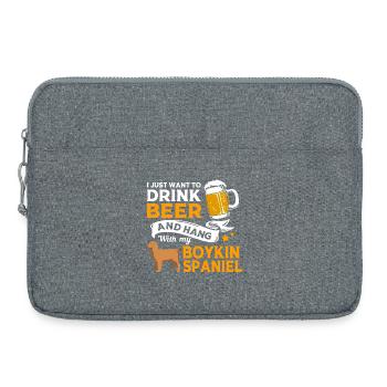 Boykin Spaniel - Laptop bag 15" - heather grey - Front