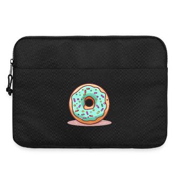 Donut Mintblau Glanz - Laptoptasche 15" - Schwarz - Vorne