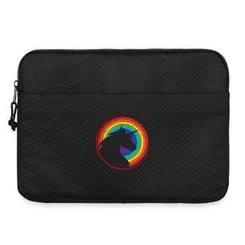 Unicorn Colorful Rainbow Design - Laptop bag 15" - black - Front