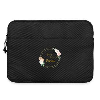 Goldene Hochzeit Team und Blumen - Laptoptasche 15" - Schwarz - Vorne