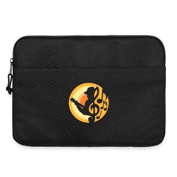 Guitariste - Sacoche pour ordinateur portable 15 pouces - noir - Devant