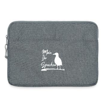 Moin Ihr Spacken - Laptoptasche 15" - Grau meliert - Vorne