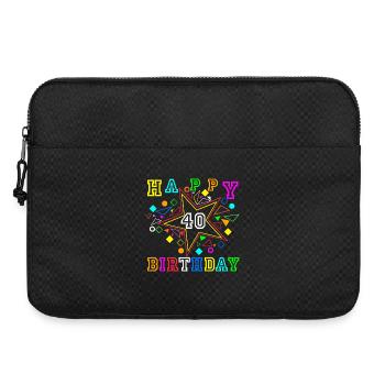 40.Geburtstag , 40 Jahre , Happy Birthday (25) - Laptoptasche 15" - Schwarz - Vorne