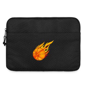 hot glowing basketball on fire - Laptop bag 15" - black - Front
