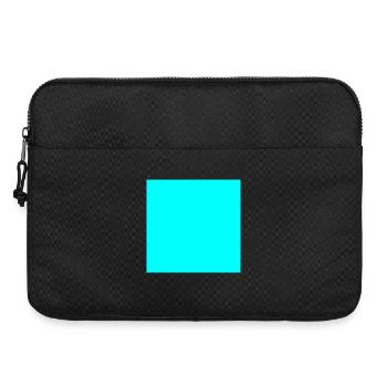 turquoise background texture template personalize - Laptop bag 15" - black - Front