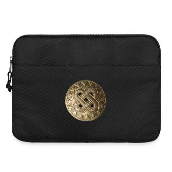 Kaleva bronceornament - Laptop bag 15" - black - Front