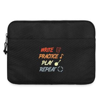 Blague de banjo vintage - Sacoche pour ordinateur portable 15 pouces - noir - Devant