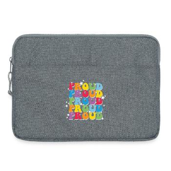 LGBT, Regenbogen, Pride-Monat - Laptoptasche 15" - Grau meliert - Vorne