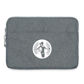 Volleyball player - Laptop bag 15" - heather grey - Front