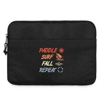 paddling, surfing, falling, repeating - Laptop bag 15" - black - Front