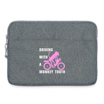 Driving with a monkey tooth - Affenzahn - Laptoptasche 15" - Grau meliert - Vorne