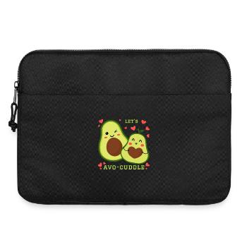 Lets Avo-Cuddle Avocado Snuggle Kawaii Cartoon - Laptop bag 15" - black - Front