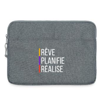 Citation de Motivation - Sacoche pour ordinateur portable 15 pouces - gris chiné - Devant