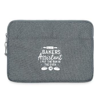 Bakery sales assistant - Laptop bag 15" - heather grey - Front