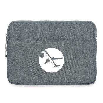 Aviator Drawing - Laptop bag 15" - heather grey - Front