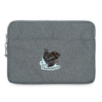 The Plush Raptors - Laptop bag 15" - heather grey - Front