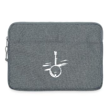 Croquis de banjo - Sacoche pour ordinateur portable 15 pouces - gris chiné - Devant