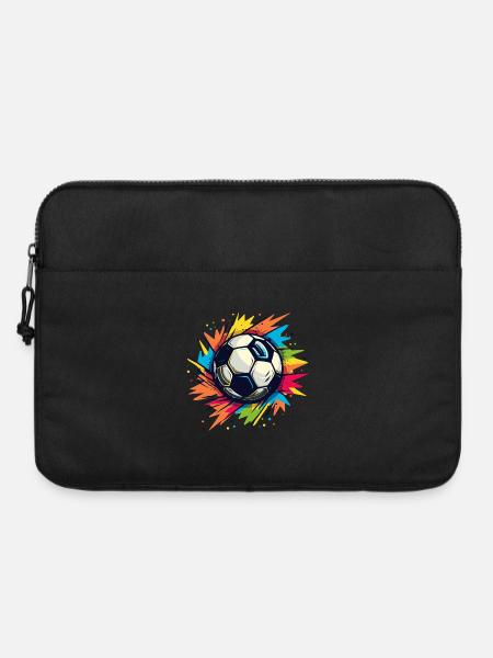 Fußball Graffiti - Laptoptasche 15" - Schwarz