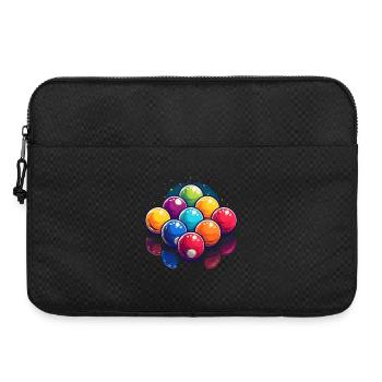 Billiard Balls Graphic - Laptop bag 15" - black - Front