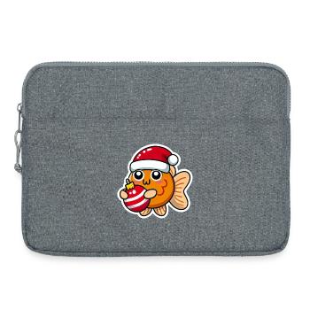 Goldfish Christmas Swain - Laptop bag 15" - heather grey - Front