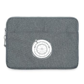 Dessin de fléchettes - Sacoche pour ordinateur portable 15 pouces - gris chiné - Devant