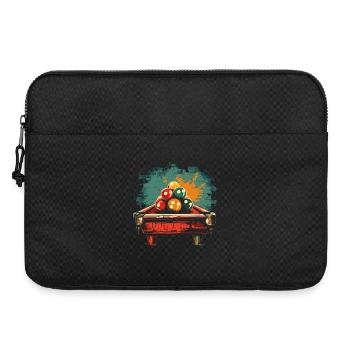 Billard Comic Stil - Laptoptasche 15" - Schwarz - Vorne