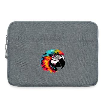 Perroquet - Sacoche pour ordinateur portable 15 pouces - gris chiné - Devant