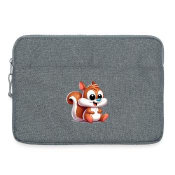 Écureuil - Sacoche pour ordinateur portable 15 pouces - gris chiné - Devant