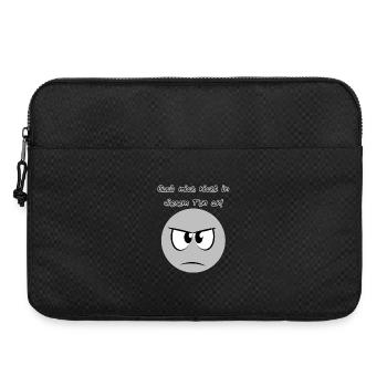 Nicht in diesem Ton - Laptoptasche 15" - Schwarz - Vorne