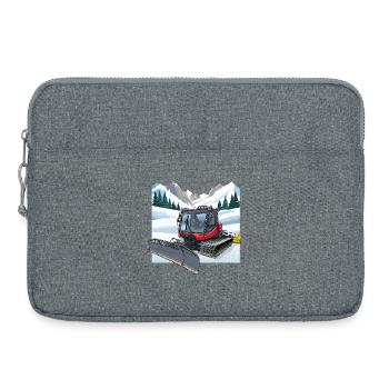 Déneigement de la dameuse - Sacoche pour ordinateur portable 15 pouces - gris chiné - Devant