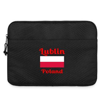 Lublin, Polen - Stylische Drucke - Laptoptasche 15" - Schwarz - Vorne