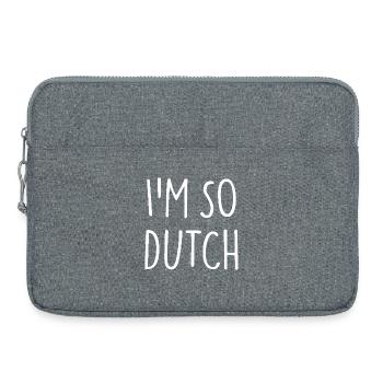 I'M SO DUTCH Holland Niederlande - Laptoptasche 15" - Grau meliert - Vorne