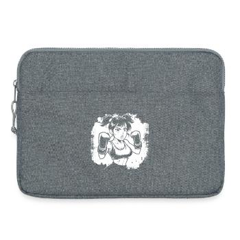 Female Boxer - Laptop bag 15" - heather grey - Front