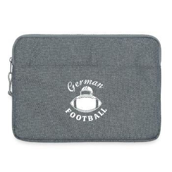 Football allemand - Sacoche pour ordinateur portable 15 pouces - gris chiné - Devant