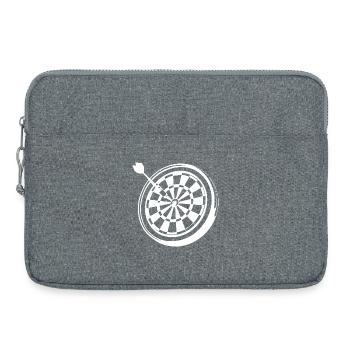 Dessin de fléchettes - Sacoche pour ordinateur portable 15 pouces - gris chiné - Devant