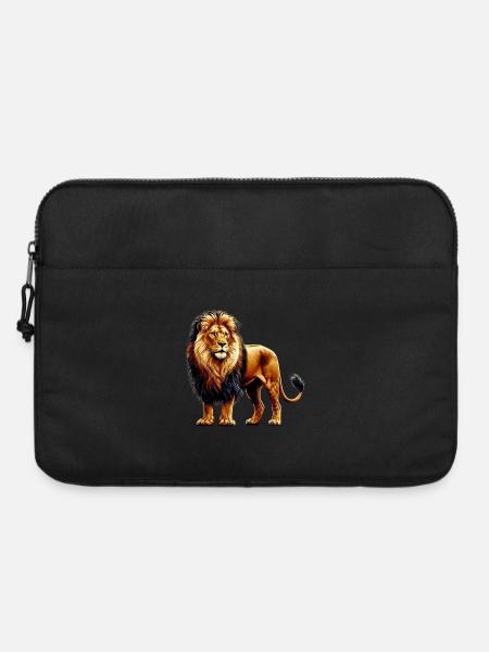 Löwe - Laptoptasche 15" - Schwarz