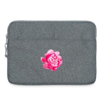 Fleur Princesse Alexandra de Kent Rose - Sacoche pour ordinateur portable 15 pouces - gris chiné - Devant